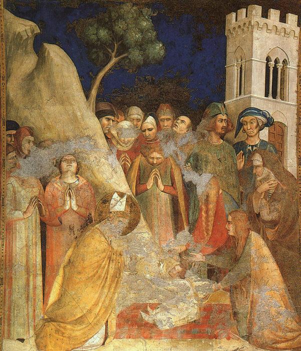Simone Martini The Miracle of the Resurrected Child oil painting image